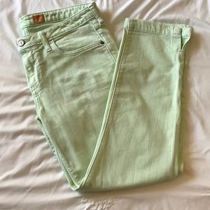 Anthropologie Pale Green Jeans